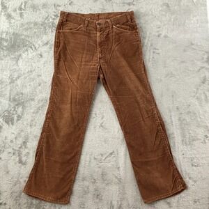 Vintage Levi's White Tab Corduroy Pants Mens 34x30 Brown‎ Straight Leg Relaxed